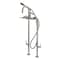 Aqua Vintage CCK8408DL Freestanding Tub Faucet with Supply Line, Stop Valve, Brushed Nickel CCK8408DL - alternate 1